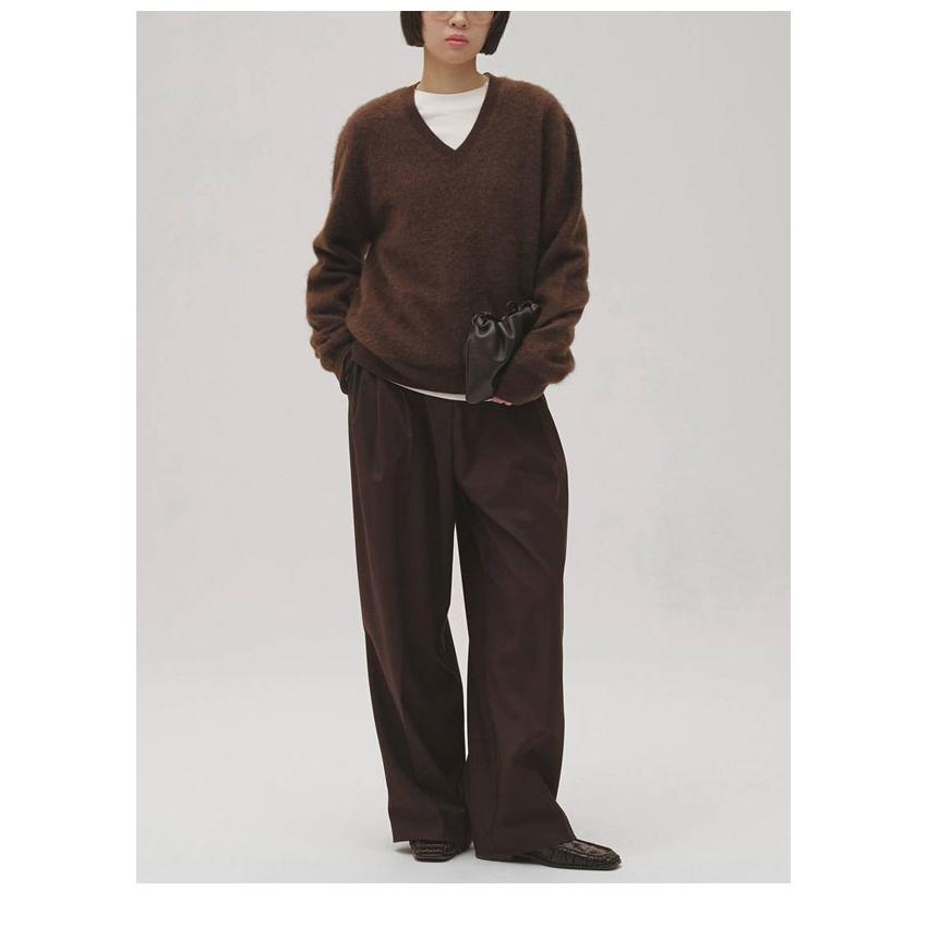 完売todayful Lightweight Tuck Trousersブラウン TODAYFUL トゥデイフル 2026Prefall ボトムス Lightweight Tuck
