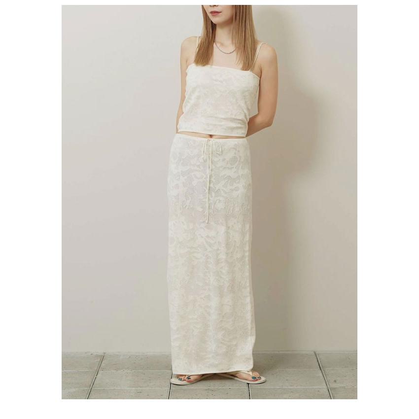 トゥデイフル TODAYFUL 2026Prefall ボトムス Jacquard Knit Skirt 7月上旬〜下旬予約 ジャガードニットスカート ロング丈 セットアップ 12610537 12610810の画像