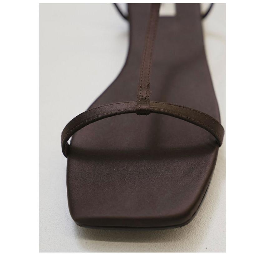 未使用✨TODAYFUL ミュール 38 ブラウン サテン TODAYFUL トゥデイフル 2026springsummer 靴 Satin Strap Sandals