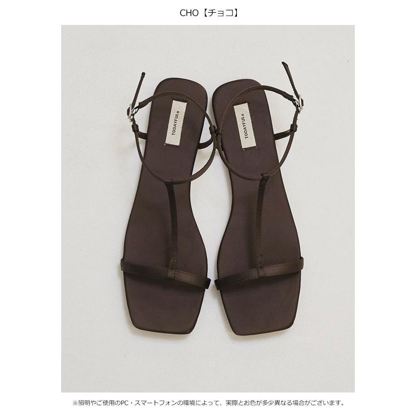 TODAYFUL トゥデイフル 2026springsummer 靴 Satin Strap Sandals