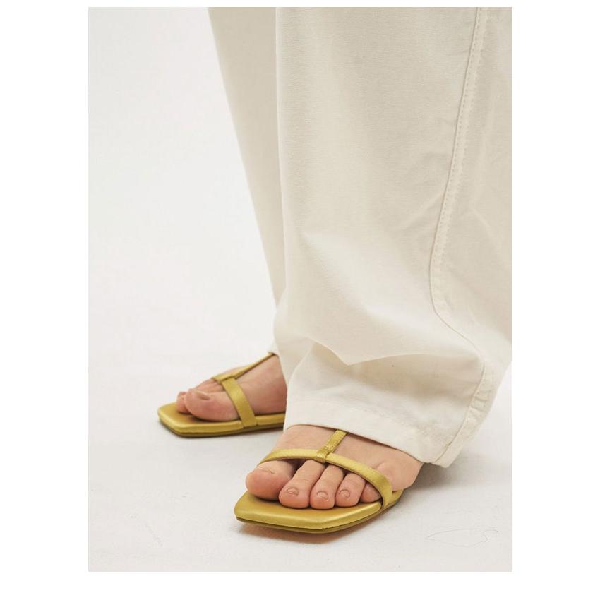 新品Todayful HenleyneckSoftTops エクリュ2026SS TODAYFUL トゥデイフル 2026springsummer 靴 Satin Strap Sandals