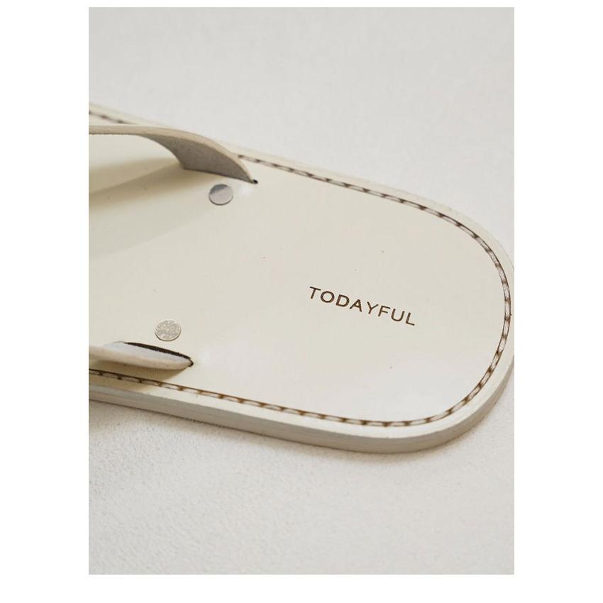 TODAYFUL トゥデイフル 2026springsummer 靴 Leather Thong Sandals 4