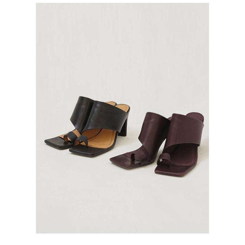 TODAYFUL トゥデイフル 2026springsummer 靴 Square Leather Sandals