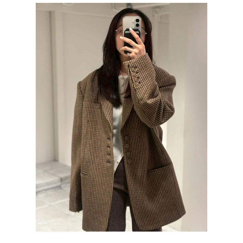 TODAYFUL トゥデイフル 2026Prefall アウター Wool100% Check Jacket 9