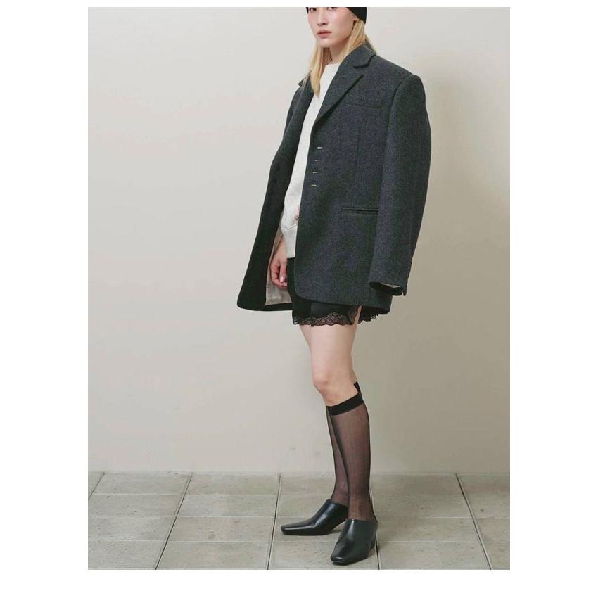 トゥデイフル TODAYFUL 2026Prefall アウター Wool100% Over Jacket 9月下旬〜10月中旬予約 ウール100％オーバージャケット 長袖 ミドル丈 12620105 26秋冬の画像