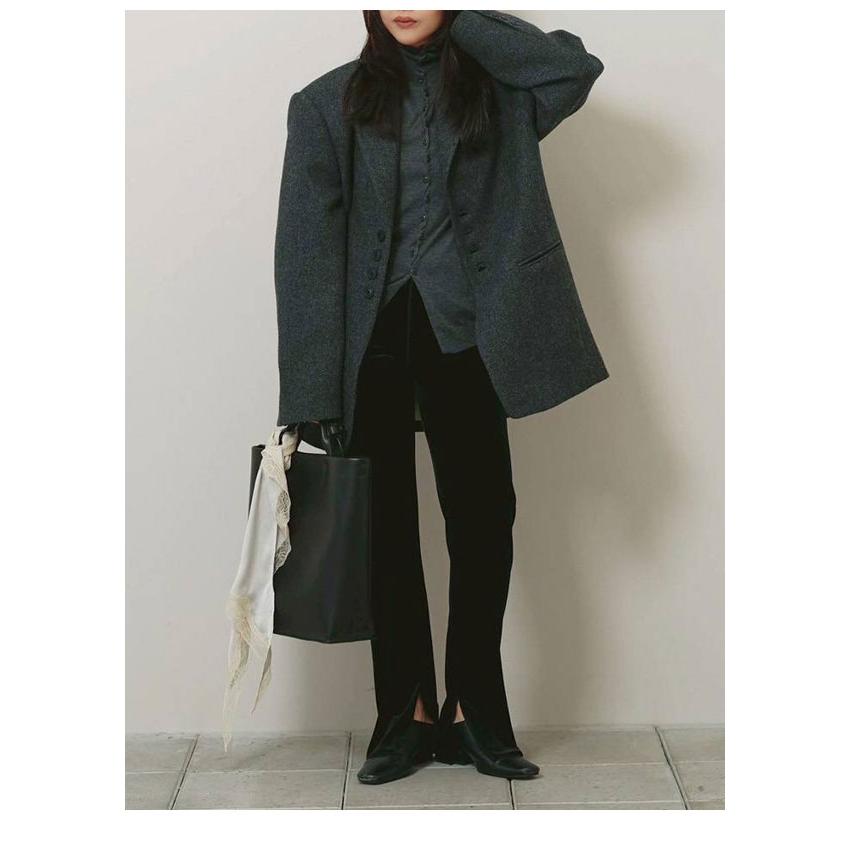 トゥデイフル TODAYFUL 2026Prefall アウター Wool100% Over Jacket 9月下旬〜10月中旬予約 ウール100％オーバージャケット 長袖 ミドル丈 12620105 26秋冬の画像