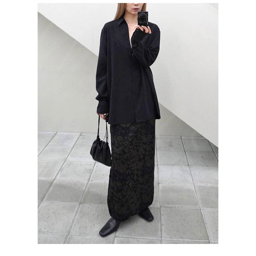 トゥデイフル TODAYFUL ブラウス F 黒 ブラック ラップデザイン 長袖 TODAYFUL トゥデイフル 2026Prefall トップス Silky Skipper Shirts 8