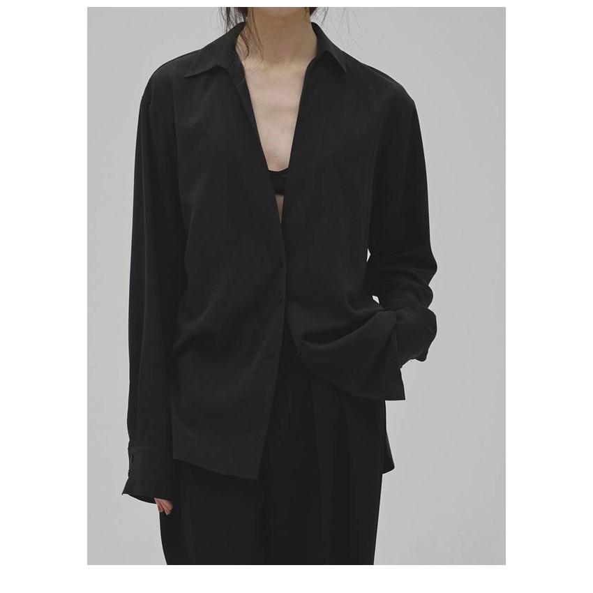 TODAYFUL 26SS Skipper Silky Shirts ブラック TODAYFUL トゥデイフル 2026Prefall トップス Silky Skipper Shirts 8