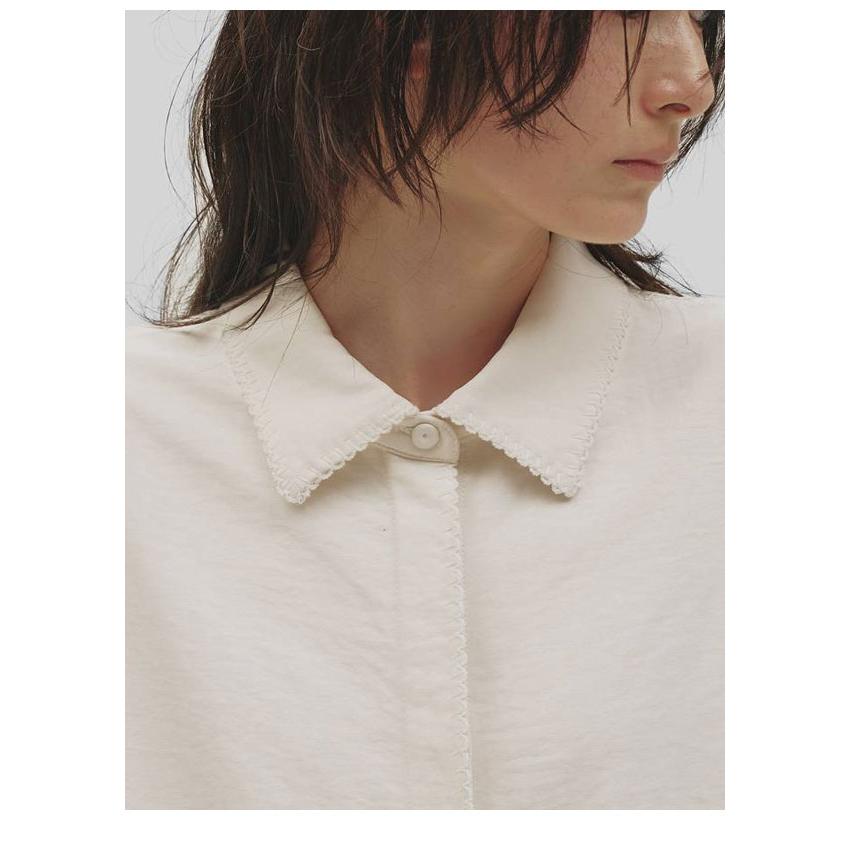 トップス Todayful embroidery shirt White TODAYFUL トゥデイフル 2026Winter トップス Softsuede Embroidery