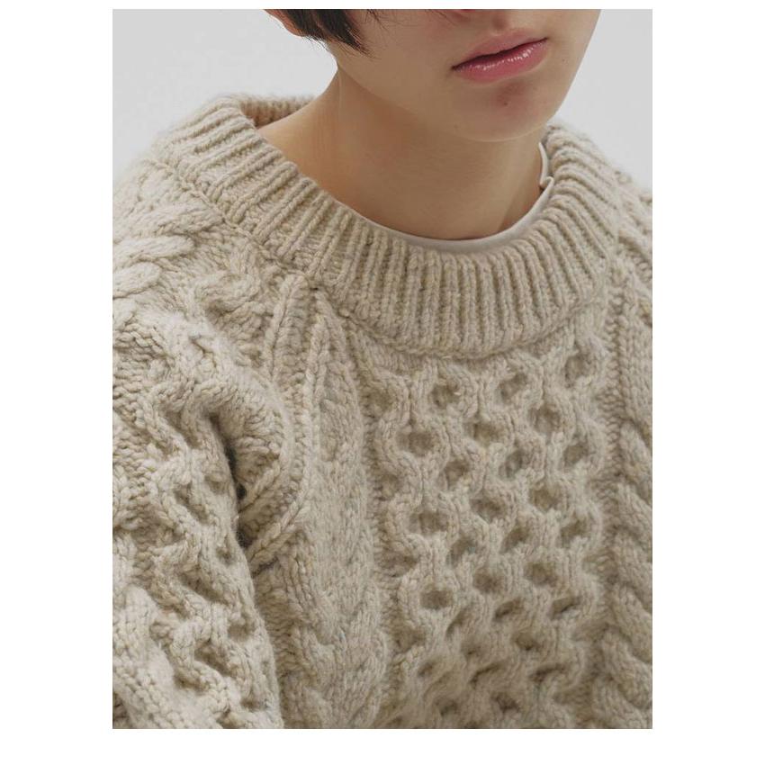 トゥデイフル TODAYFUL 2026Winter トップス Cable Over Knit 12月中旬〜1月上旬予約 ケーブルオーバーニット 長袖 ミドル丈 12620518 26冬の画像