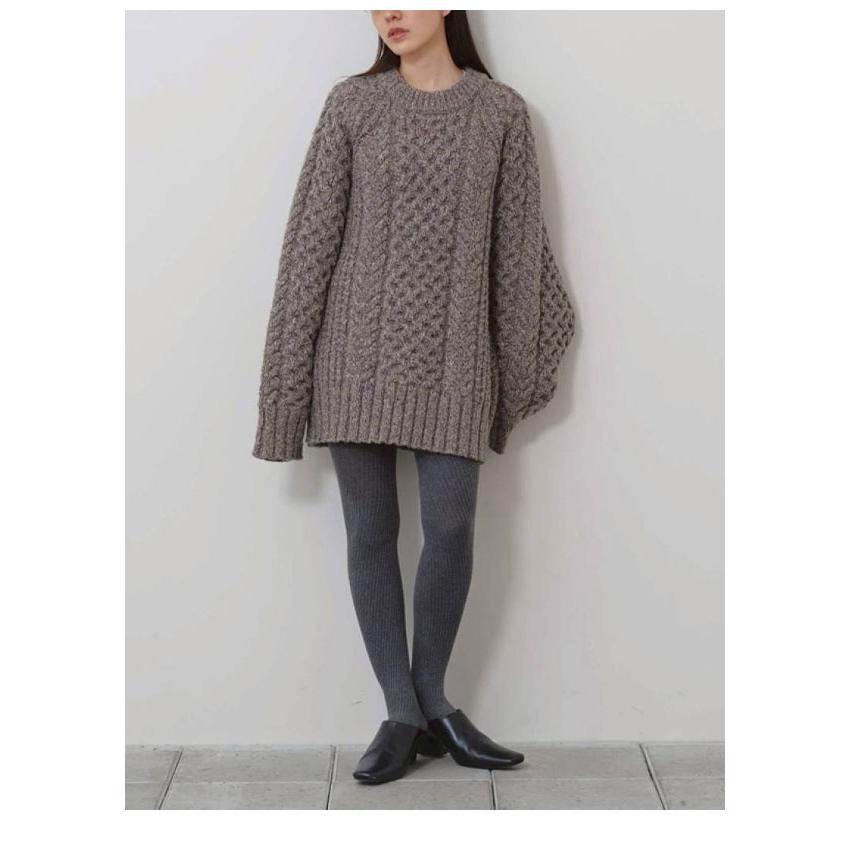 トゥデイフル TODAYFUL 2026Winter トップス Cable Over Knit 12月中旬〜1月上旬予約 ケーブルオーバーニット 長袖 ミドル丈 12620518 26冬の画像