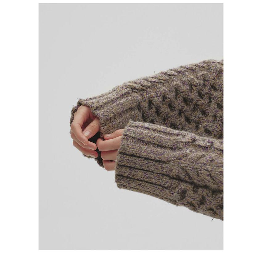 トゥデイフル TODAYFUL 2026Winter トップス Cable Over Knit 12月中旬〜1月上旬予約 ケーブルオーバーニット 長袖 ミドル丈 12620518 26冬の画像