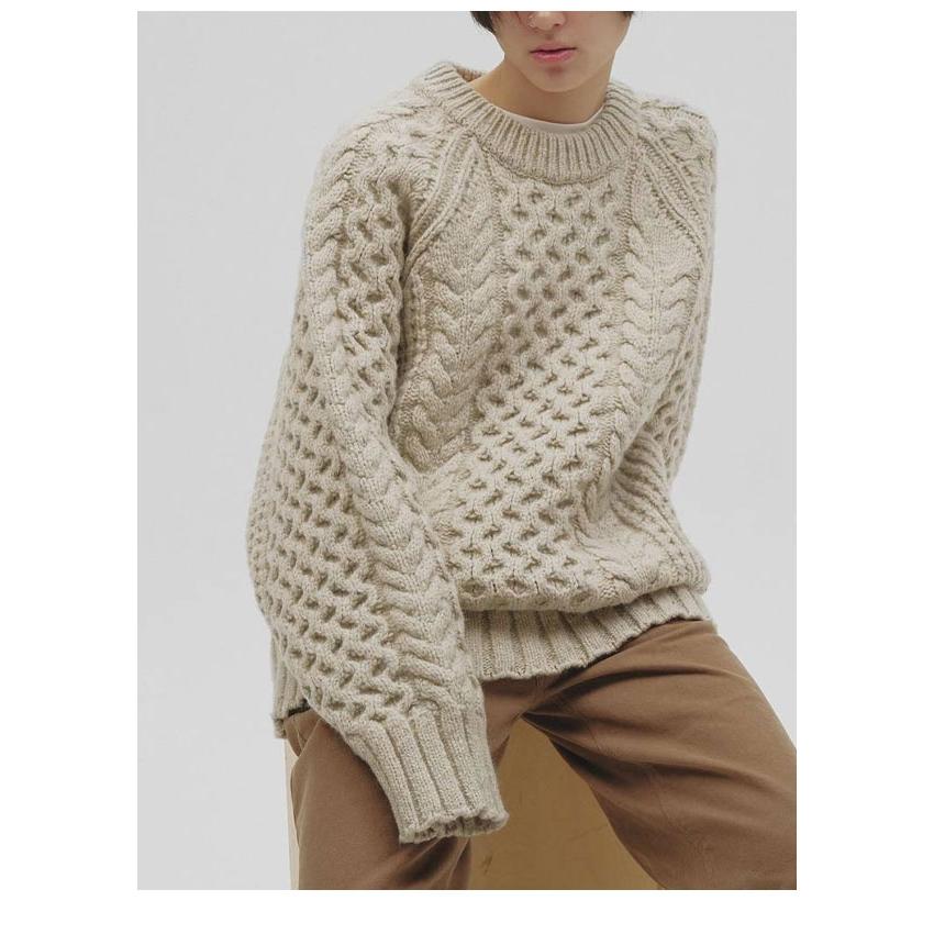 トゥデイフル TODAYFUL 2026Winter トップス Cable Over Knit 12月中旬〜1月上旬予約 ケーブルオーバーニット 長袖 ミドル丈 12620518 26冬の画像