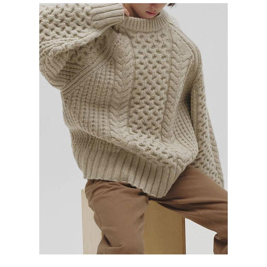 トゥデイフル TODAYFUL 2026Winter トップス Cable Over Knit 12月中旬〜1月上旬予約 ケーブルオーバーニット 長袖 ミドル丈 12620518 26冬の画像