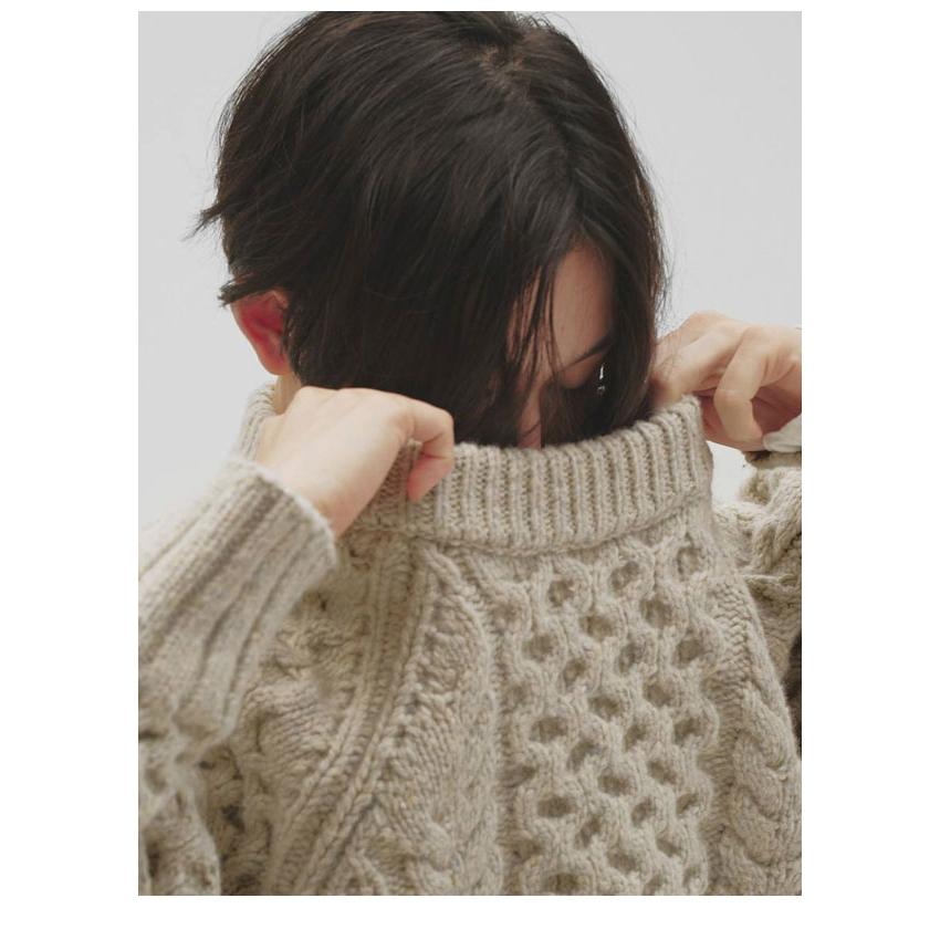 トゥデイフル TODAYFUL 2026Winter トップス Cable Over Knit 12月中旬〜1月上旬予約 ケーブルオーバーニット 長袖 ミドル丈 12620518 26冬の画像