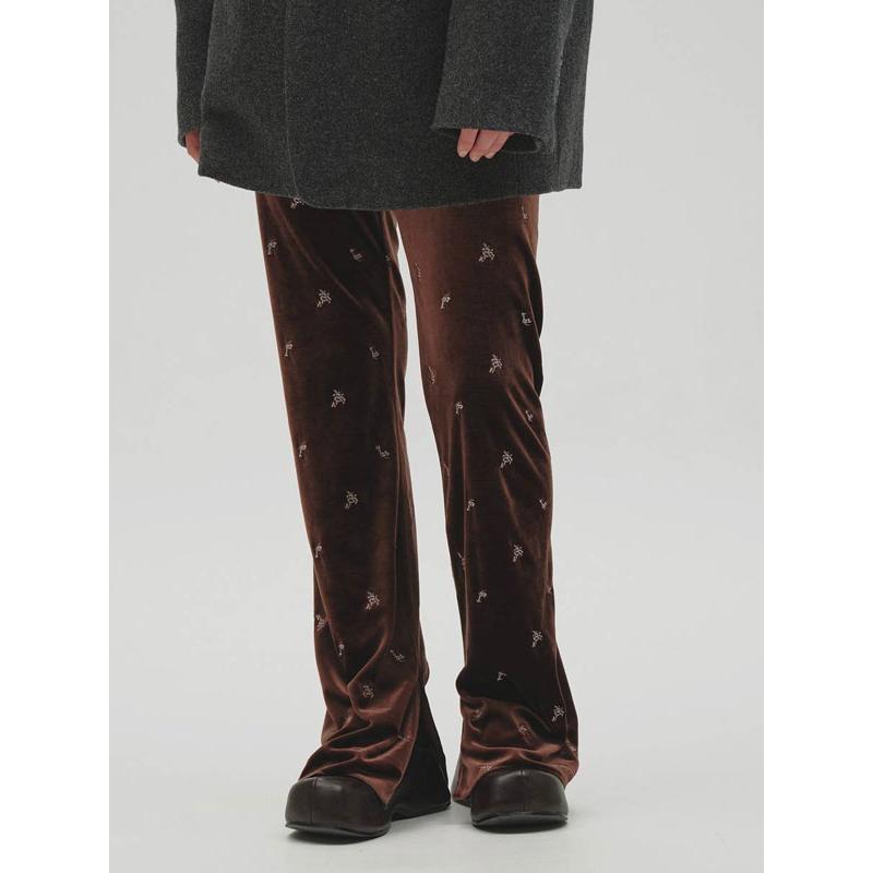 TODAYFUL トゥデイフル 2026Winter ボトムス Petit Flower Velour