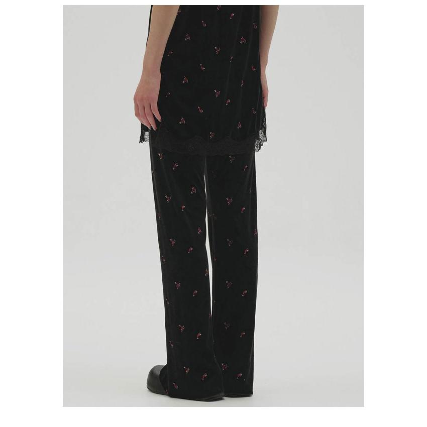 TODAYFUL トゥデイフル 2026Winter ボトムス Petit Flower Velour