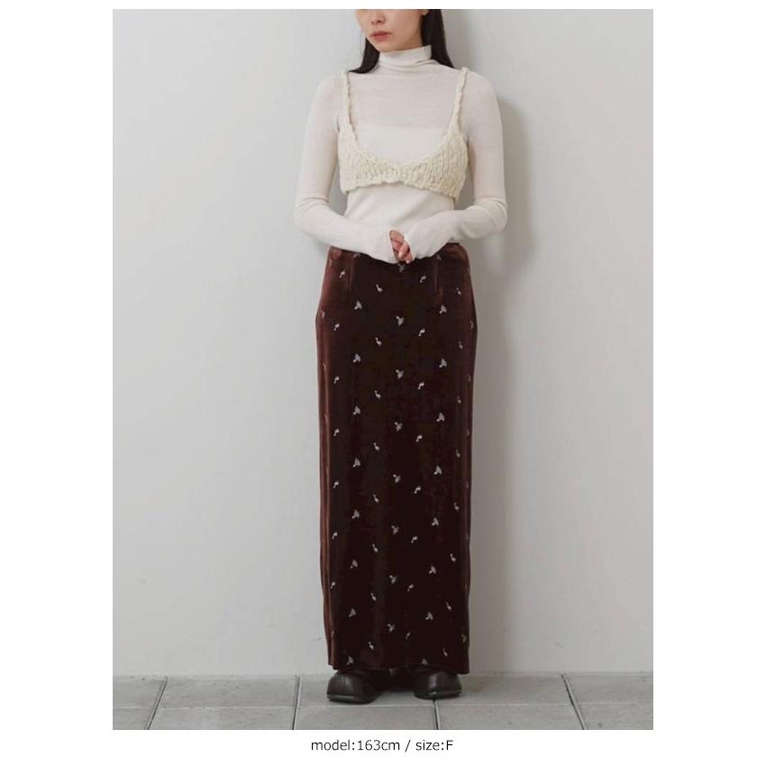 TODAYFUL トゥデイフル 2026Winter ボトムス Petit Flower Velour