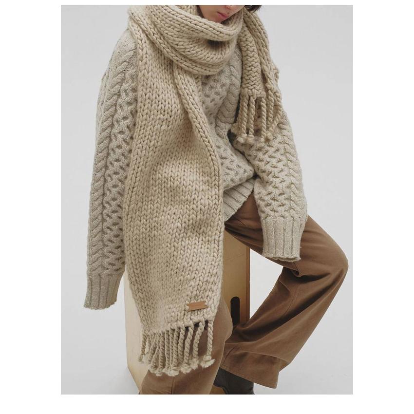 トゥデイフル TODAYFUL 2026Winter 小物 Lowgauge Volume Muffler 12月中旬〜1月上旬予約 ローゲージボリュームマフラー ニット ギフト 12621042 26冬の画像