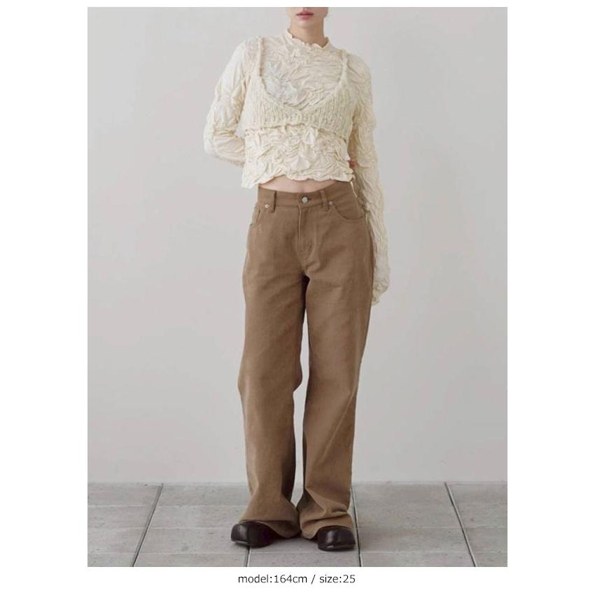 トゥデイフル TODAYFUL 2026Winter ボトムス Jamie's Denim 10月中旬〜11月上旬予約 ジェイミーズデニム ジーンズ パンツ ブラウン 12621404 26冬の画像