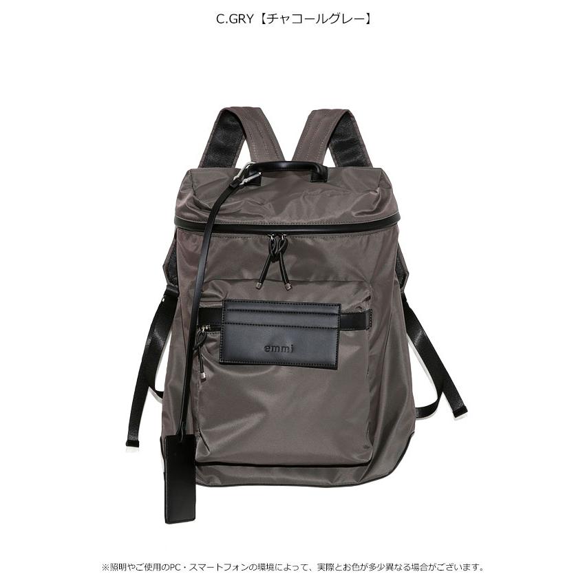 美品【emmi】eco 撥水ベーシックバックパック PCスリーブ有り emmi atelier】eco 撥水ベーシックバックパック（バックパック