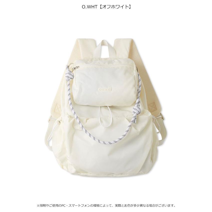 エミ emmi バッグ マルチユースバックパック 6月中旬〜7上旬予約 リュックサック サコッシュ付き アウトドア ギフト 13wgb263301の画像