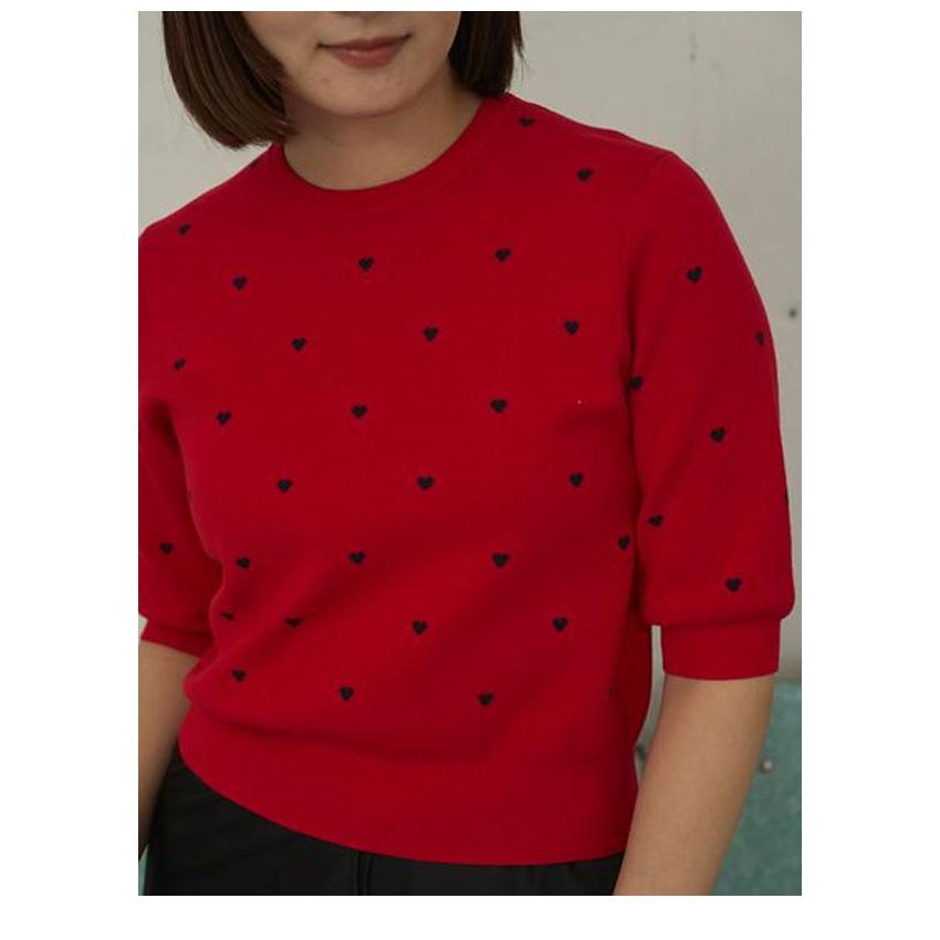 emmi 新作10%OFF エミ トップス 【HEART】eco ハーフスリーブハート