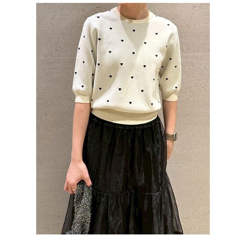 emmi 新作10%OFF エミ トップス 【HEART】eco ハーフスリーブハート