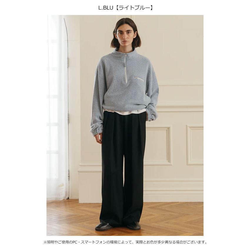 N☆様　グレートップス　即日発送 CREDONA（クレドナ） トップス WOOL PILE HALF ZIP TOP ウールパイル