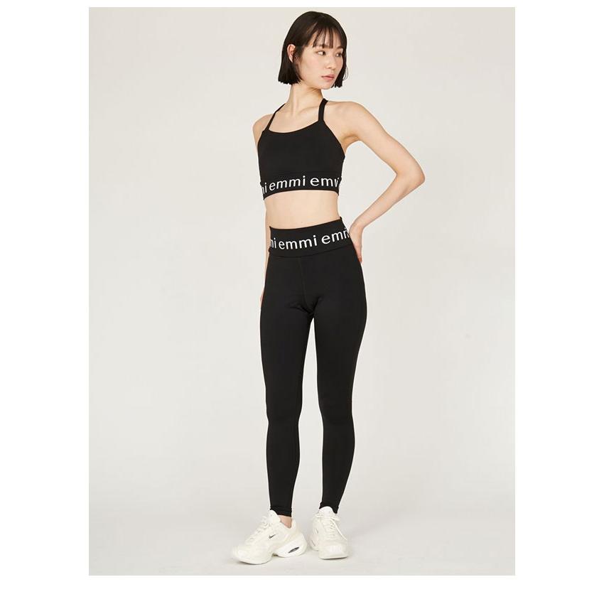 emmi エミ ボトムス emmiロゴレギンス パンツ フルレングス スポーツ