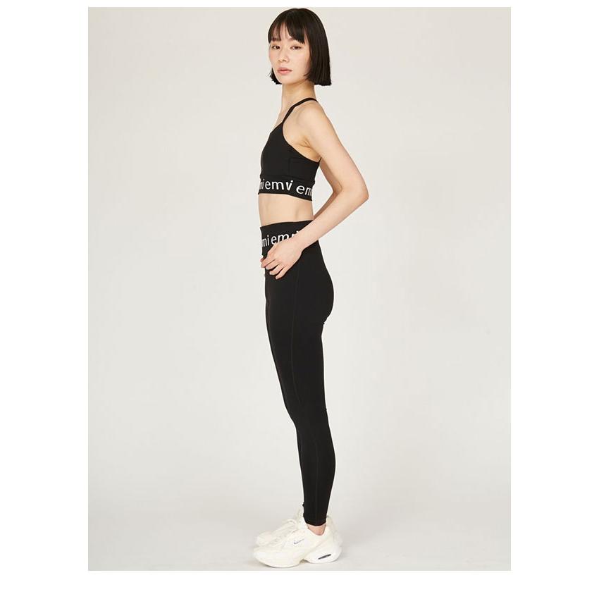 emmi エミ ボトムス emmiロゴレギンス パンツ フルレングス スポーツ