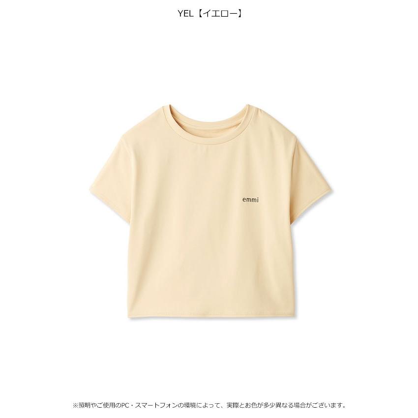 emmi エミ アウター アクティブコンパクトTシャツ 半袖 ミドル丈
