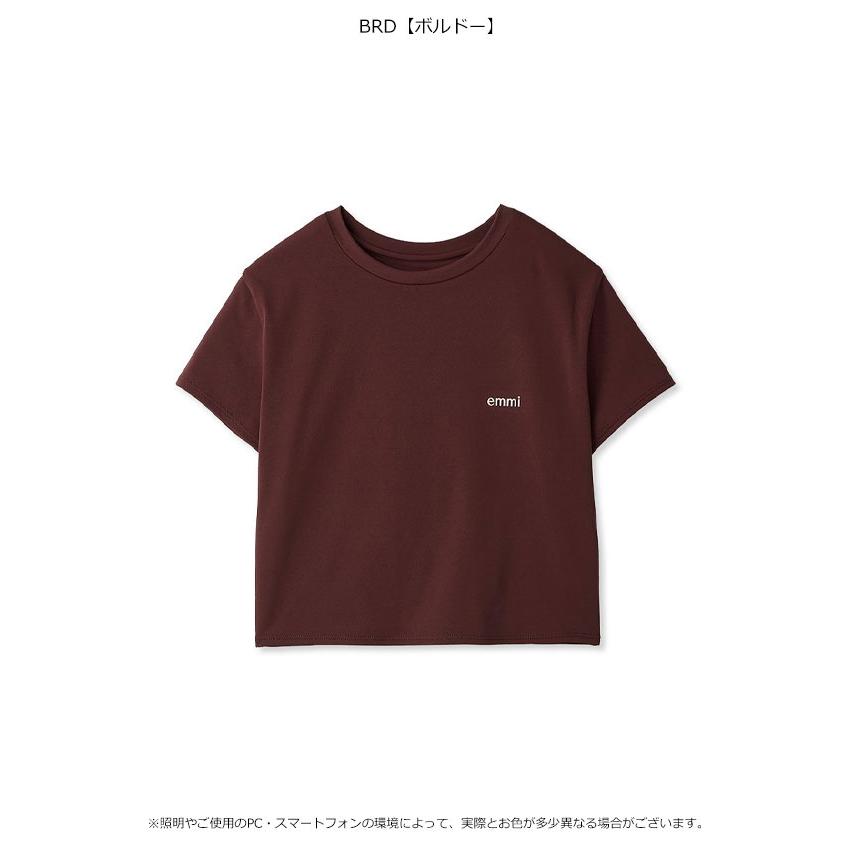 emmi エミ アウター アクティブコンパクトTシャツ 半袖 ミドル丈