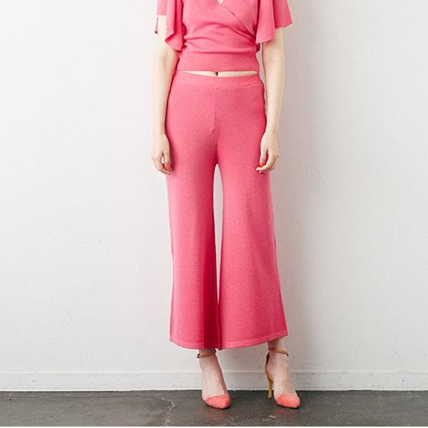 ロザリームーン Rosary Moon ファインウールワイドパンツ ワイドパンツ