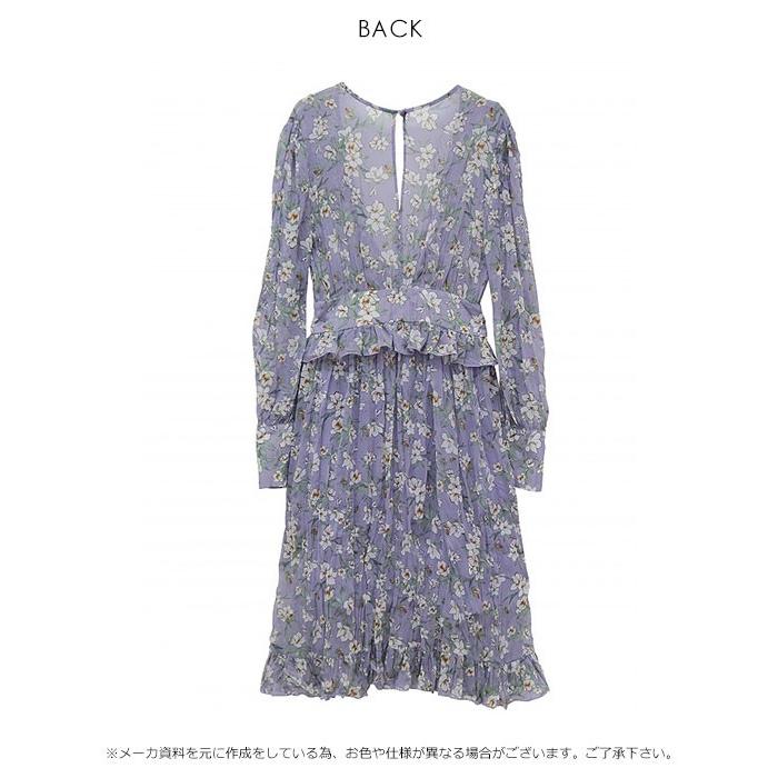 Sale ハニーミーハニー Honey Mi Honey Flower One Piece フラワーワンピース ワンピース レディース 膝丈 長袖 花柄 ラベンダー ぺプラム 18a Ta 04 18a Ta 07 バッグ ワンピースのダブルハート 通販 Yahoo ショッピング