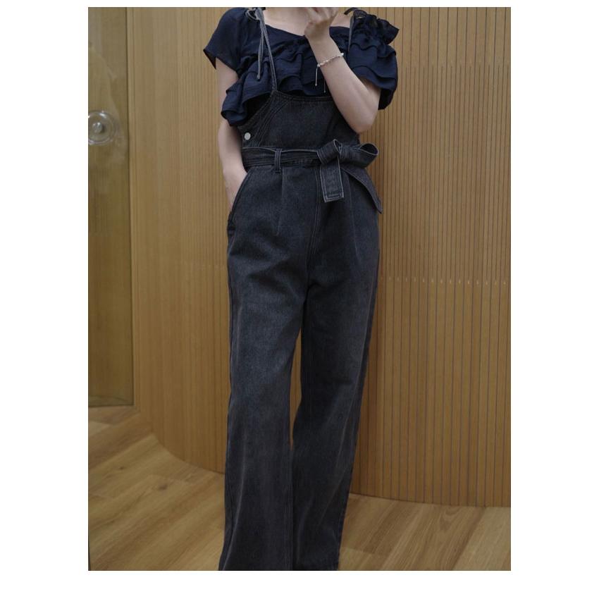 WILLFULLY（ウィルフリー） SALE10%OFF オールインワン denim tapered