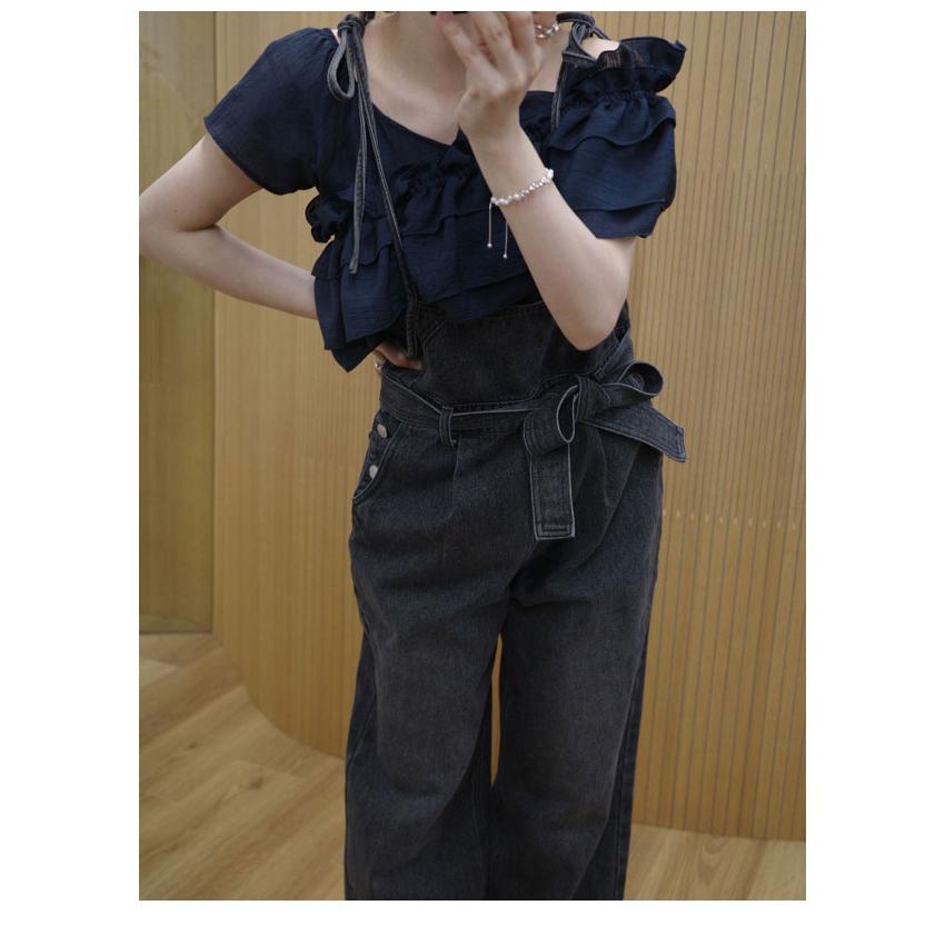 WILLFULLY（ウィルフリー） SALE10%OFF オールインワン denim tapered