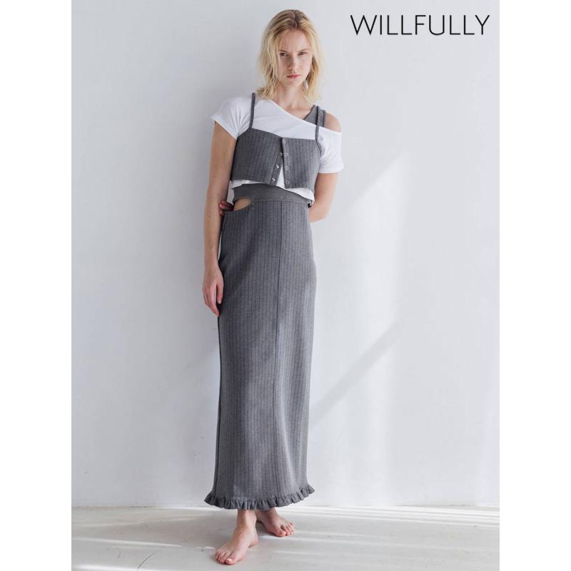 WILLFULLY（ウィルフリー） SALE20%OFF ワンピース asymmetry layered
