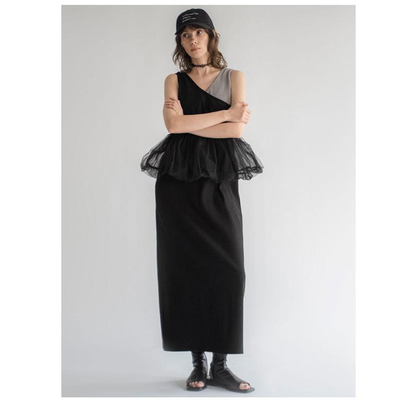 WILLFULLY（ウィルフリー） 新作10%OFF ワンピース tulle peplum