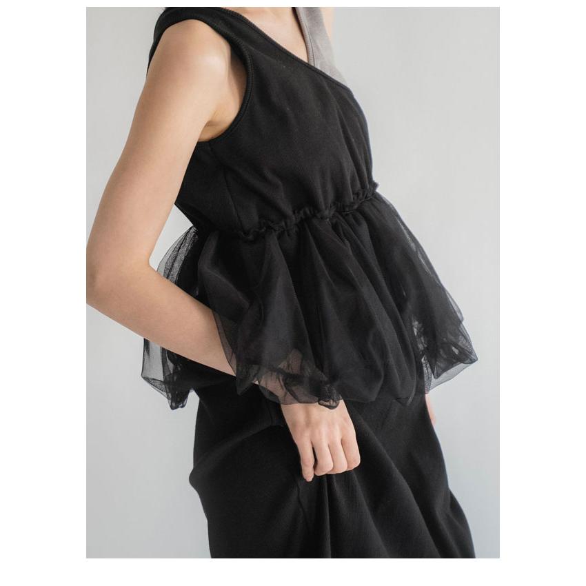 WILLFULLY（ウィルフリー） 新作10%OFF ワンピース tulle peplum