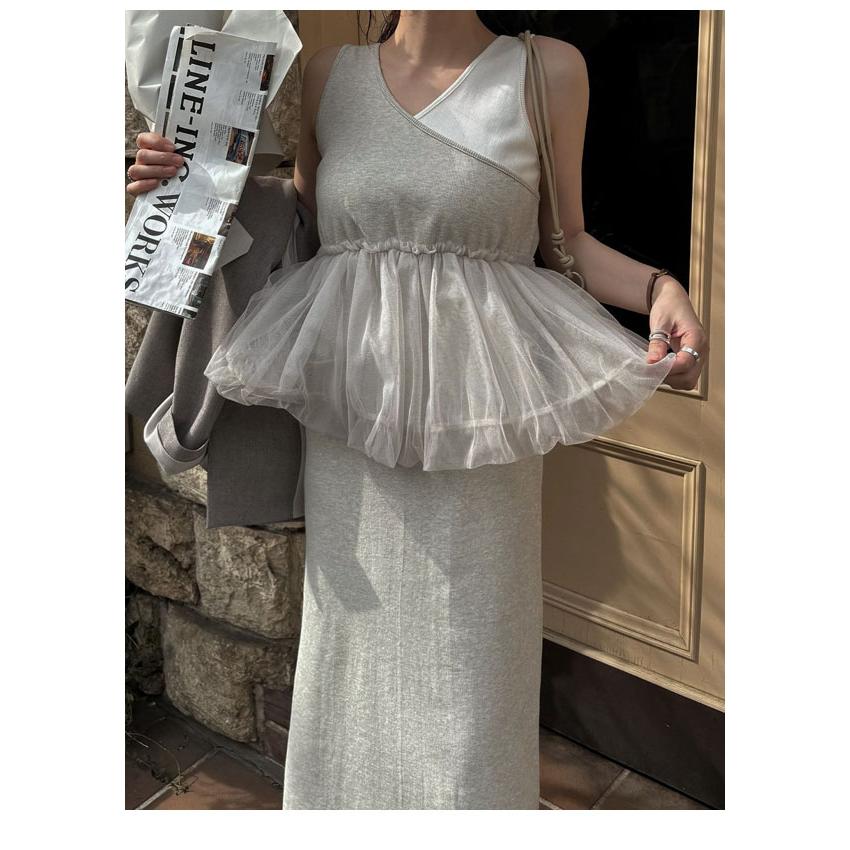 WILLFULLY（ウィルフリー） SALE40%OFF ワンピース tulle peplum