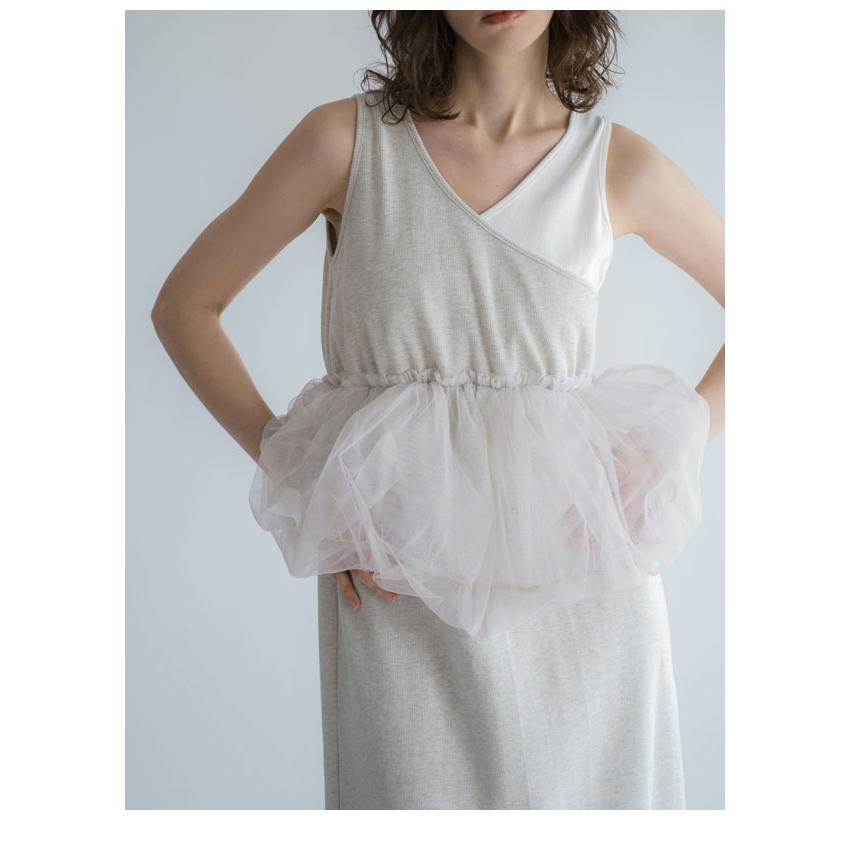 WILLFULLY（ウィルフリー） 新作10%OFF ワンピース tulle peplum