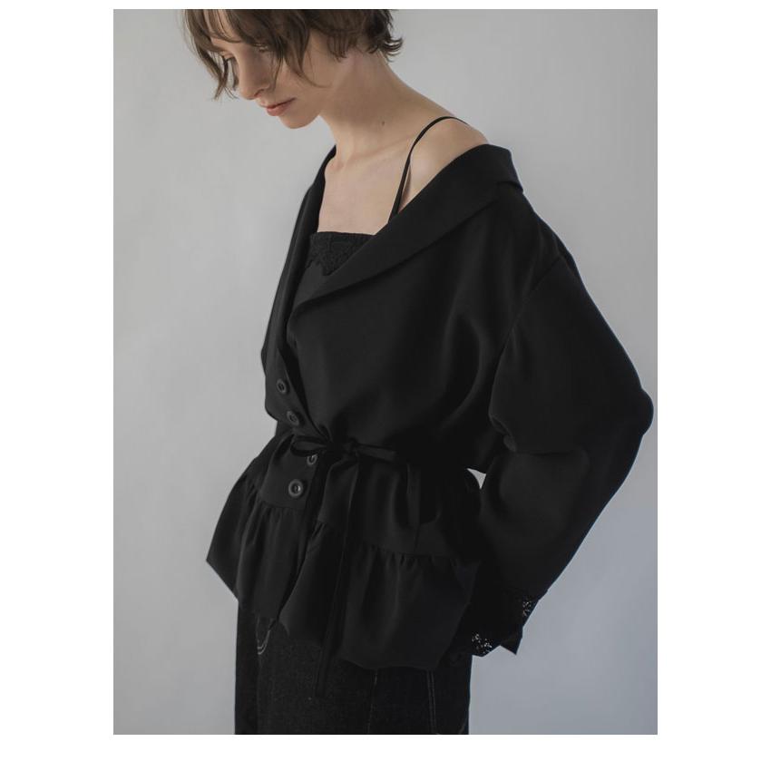 WILLFULLY ドロストバルーンブルゾン WILLFULLY（ウィルフリー） 新作10%OFF アウター cuffs lace hem