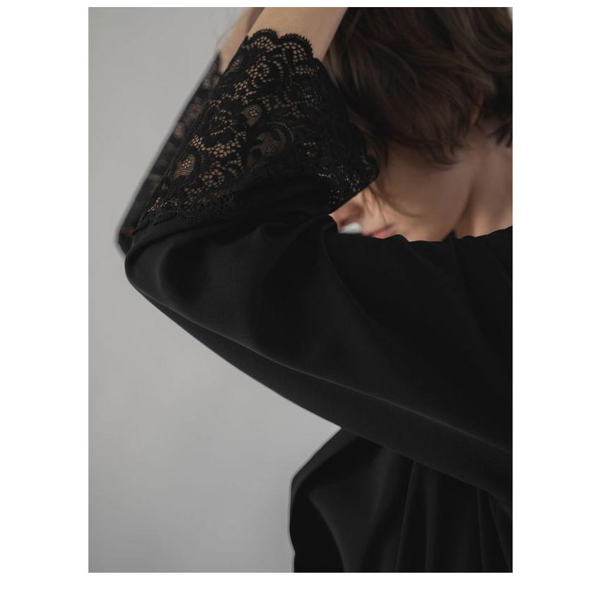 新作10%OFF ウィルフリー WILLFULLY アウター cuffs lace hem balloon frill JK 袖口レース裾バルーンフリルジャケットの画像