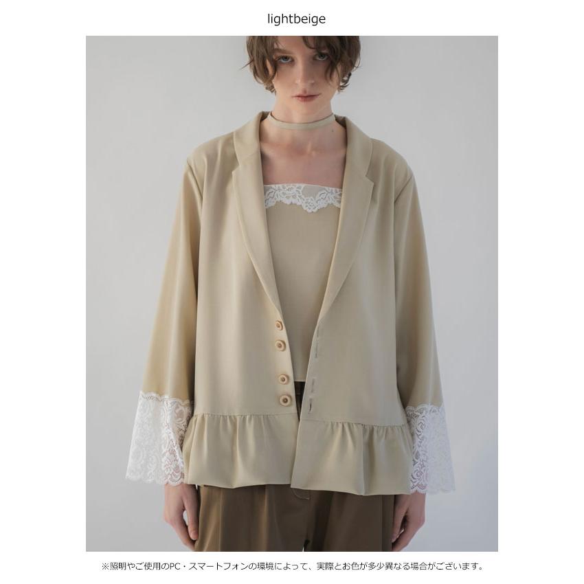 WILLFULLY（ウィルフリー） 新作10%OFF アウター cuffs lace hem
