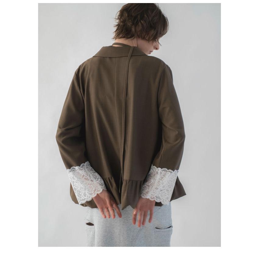 WILLFULLY（ウィルフリー） 新作10%OFF アウター cuffs lace hem