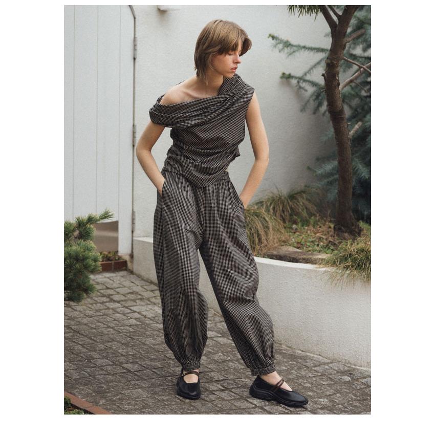WILLFULLY（ウィルフリー） トップス asymmetry tuck gather off