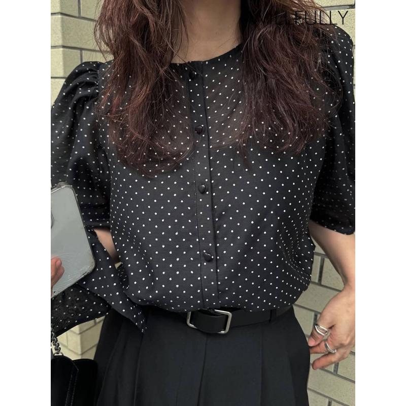 WILLFULLY（ウィルフリー） SALE20%OFF トップス volume sleeve dot