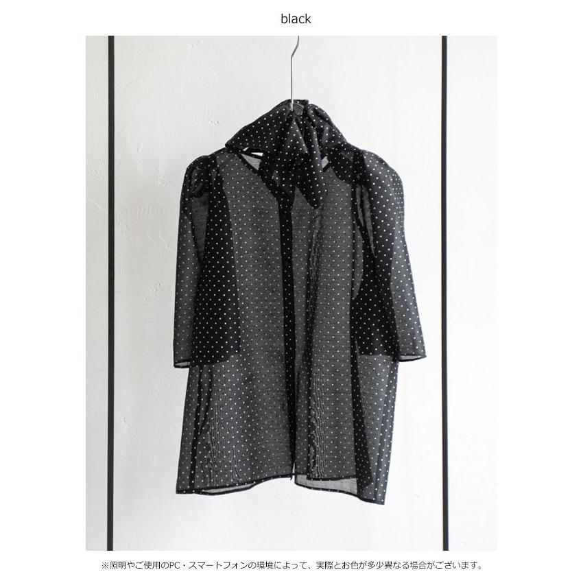 美品】willfully ドットブラウス ハートボタン チャコール Free 