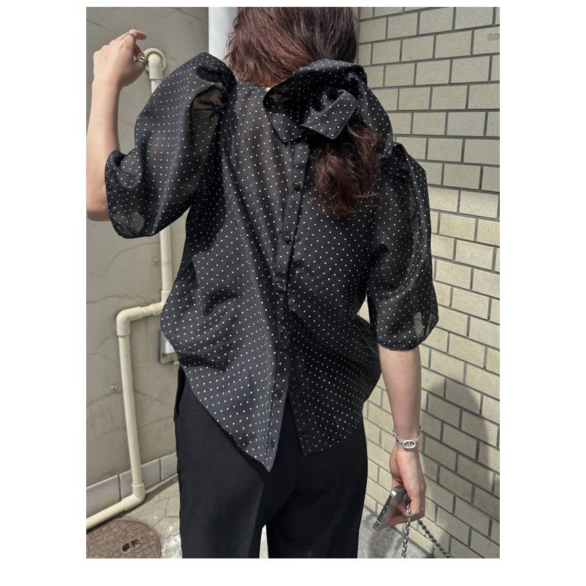 WILLFULLY（ウィルフリー） SALE20%OFF トップス volume sleeve dot 